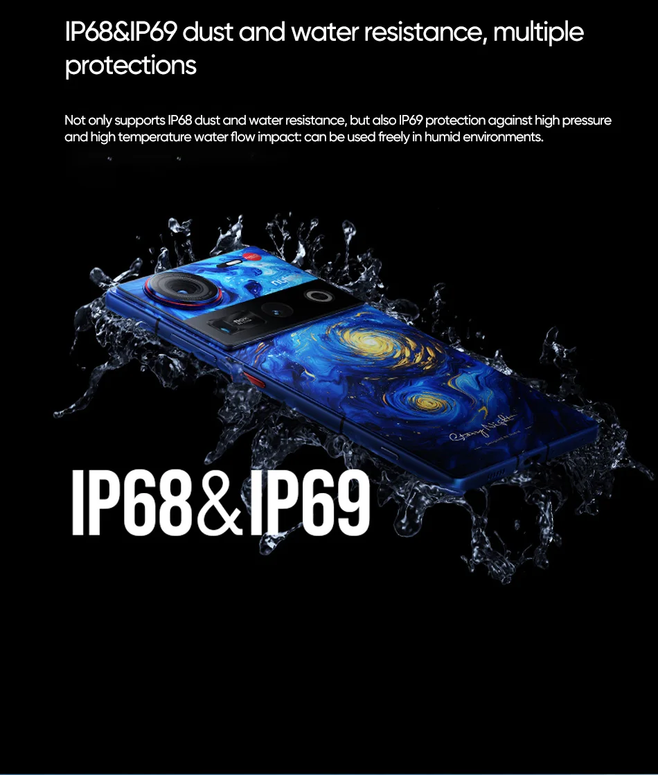 Nubia Z70 Ultra Smartphone 5G 6.85'' 144Hz Full Display Camera 6150mAh Battery IP68 Waterproof NFC Global Version 100% New