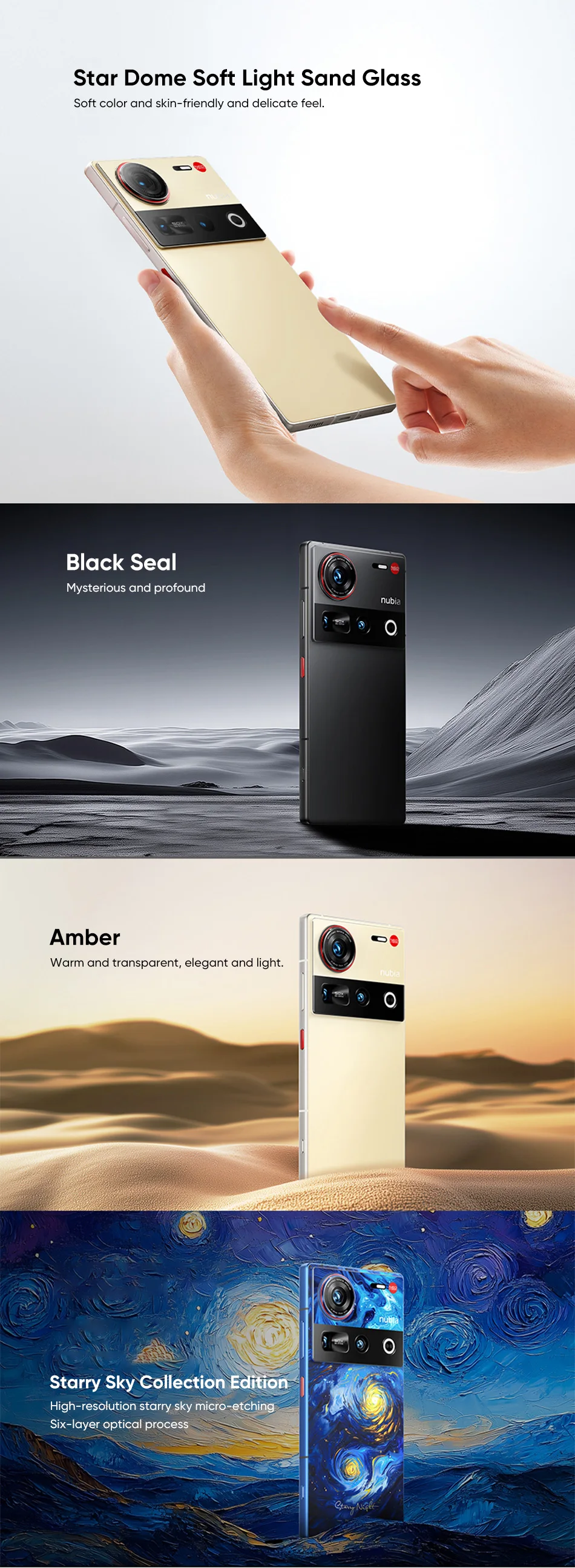 Nubia Z70 Ultra Smartphone 5G 6.85'' 144Hz Full Display Camera 6150mAh Battery IP68 Waterproof NFC Global Version 100% New