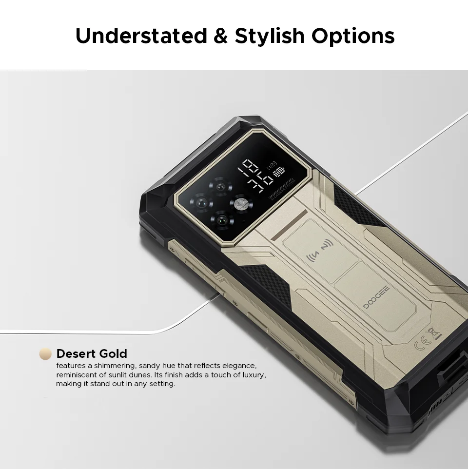 World Premiere DOOGEE S200 Max Rugged Phone 16GB 512GB 22000mAh Battery 66W 1.32" Rear Display 6.72” 120Hz Dimensity 7050 NFC