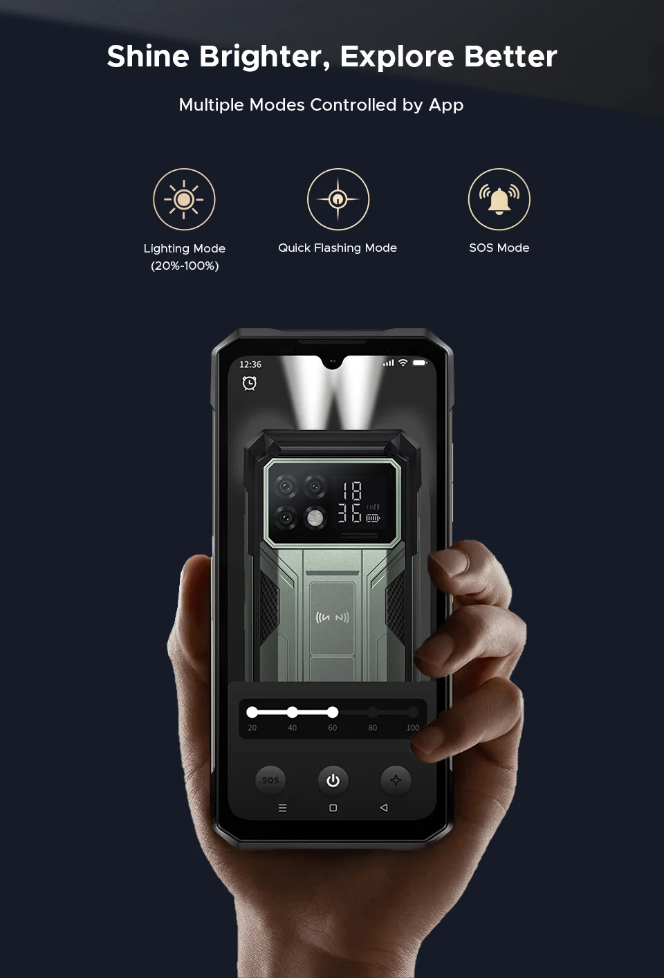 World Premiere DOOGEE S200 Max Rugged Phone 16GB 512GB 22000mAh Battery 66W 1.32" Rear Display 6.72” 120Hz Dimensity 7050 NFC