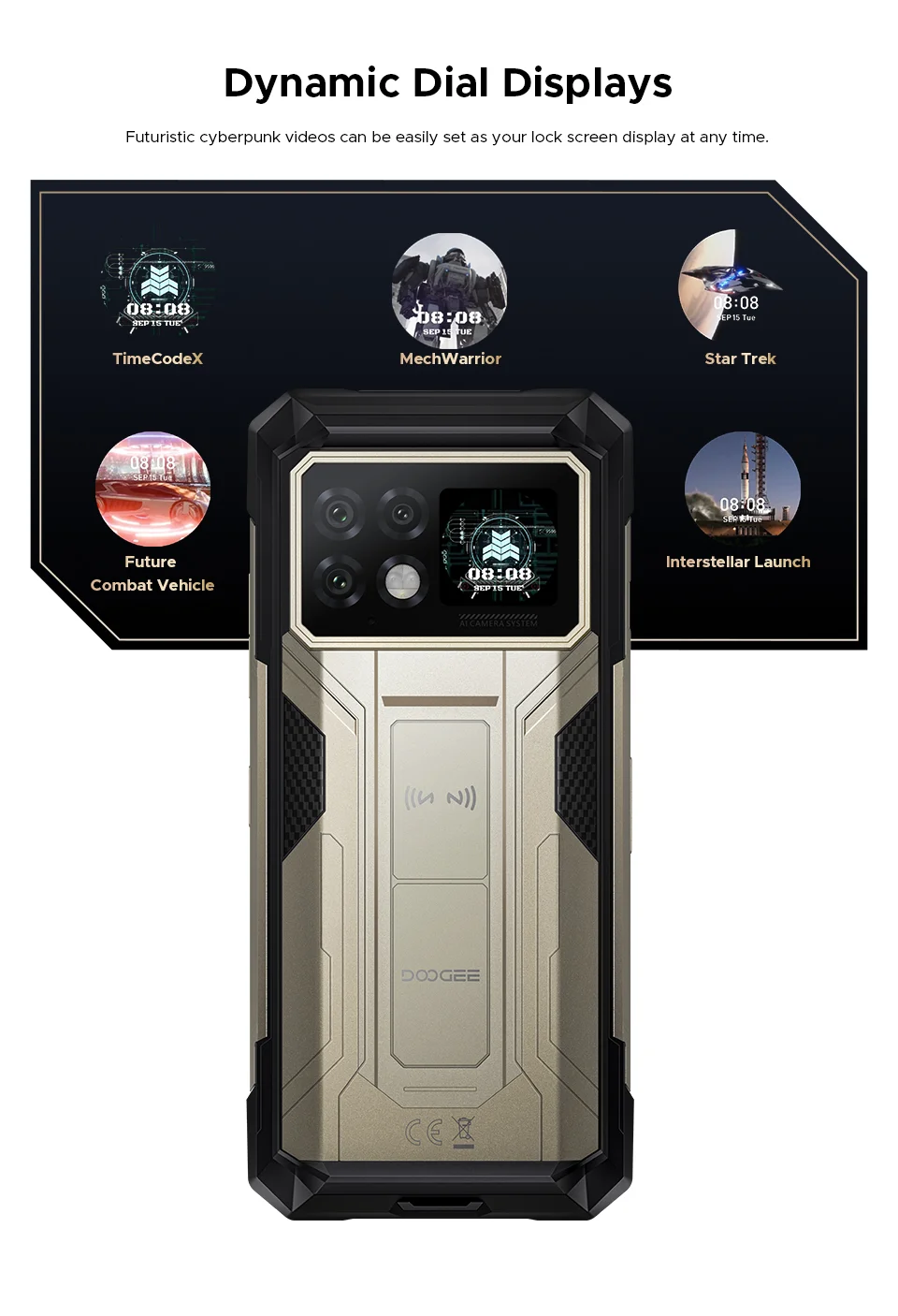 World Premiere DOOGEE S200 Max Rugged Phone 16GB 512GB 22000mAh Battery 66W 1.32" Rear Display 6.72” 120Hz Dimensity 7050 NFC