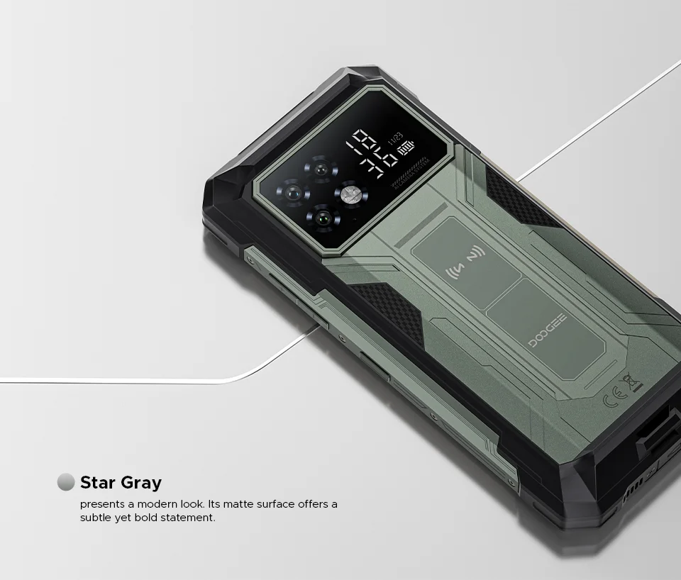 World Premiere DOOGEE S200 Max Rugged Phone 16GB 512GB 22000mAh Battery 66W 1.32" Rear Display 6.72” 120Hz Dimensity 7050 NFC