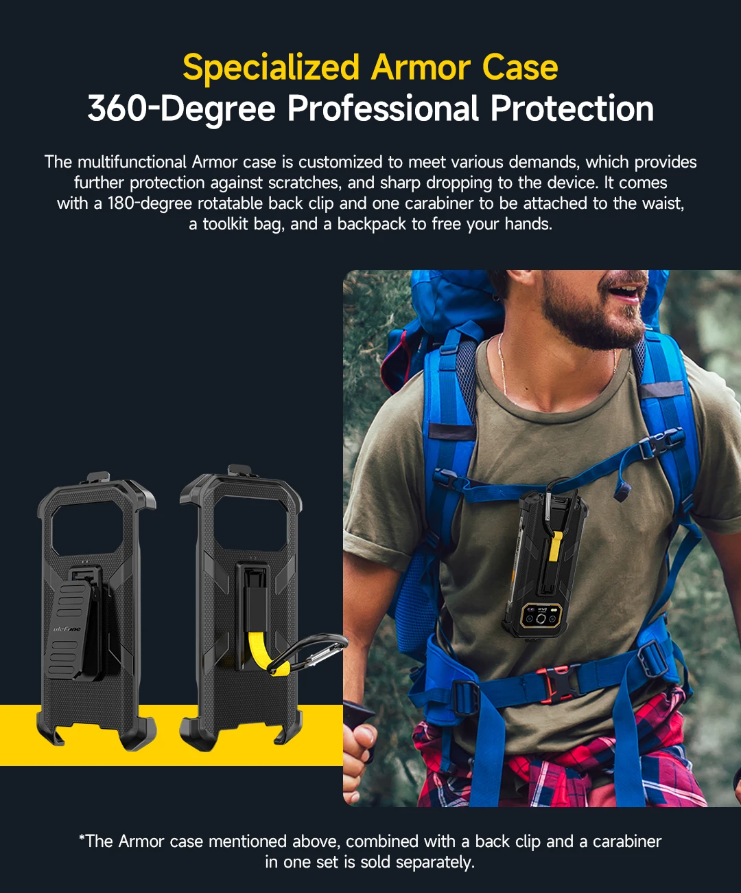 Ulefone Armor 27T Pro+ 5G Rugged Phone 10600mAh Smartphone Android 15 50MP+64MP Night Camera 6.78" Up to 24GB RAM+256GB ROM NFC