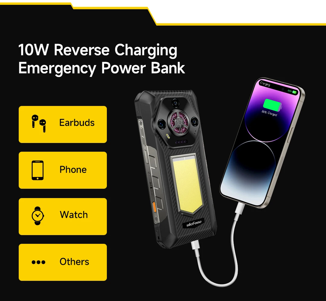 【World Premiere】Ulefone Armor 30 Rugged Phone 12800mAh 24GB+512GB Smartphone 120Hz Android 15 NFC Night Camera Global Version