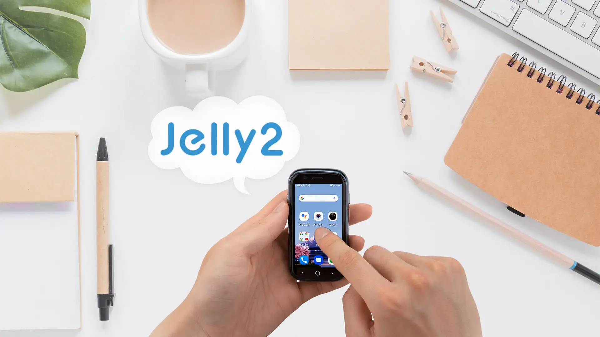 Unihertz Jelly 2, Super Mini 4G Phone Android 11 6GB+128GB Smartphone 2000mAh Battery NFC Fingerprint Unlocked