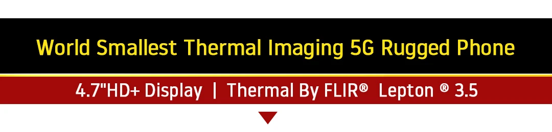 Ulefone Armor Mini 20T Pro 5G THERMAL 4.7' Rugged Phone Android 14 Smartphone 256GB ROM Mobile Phone Thermal Imaging