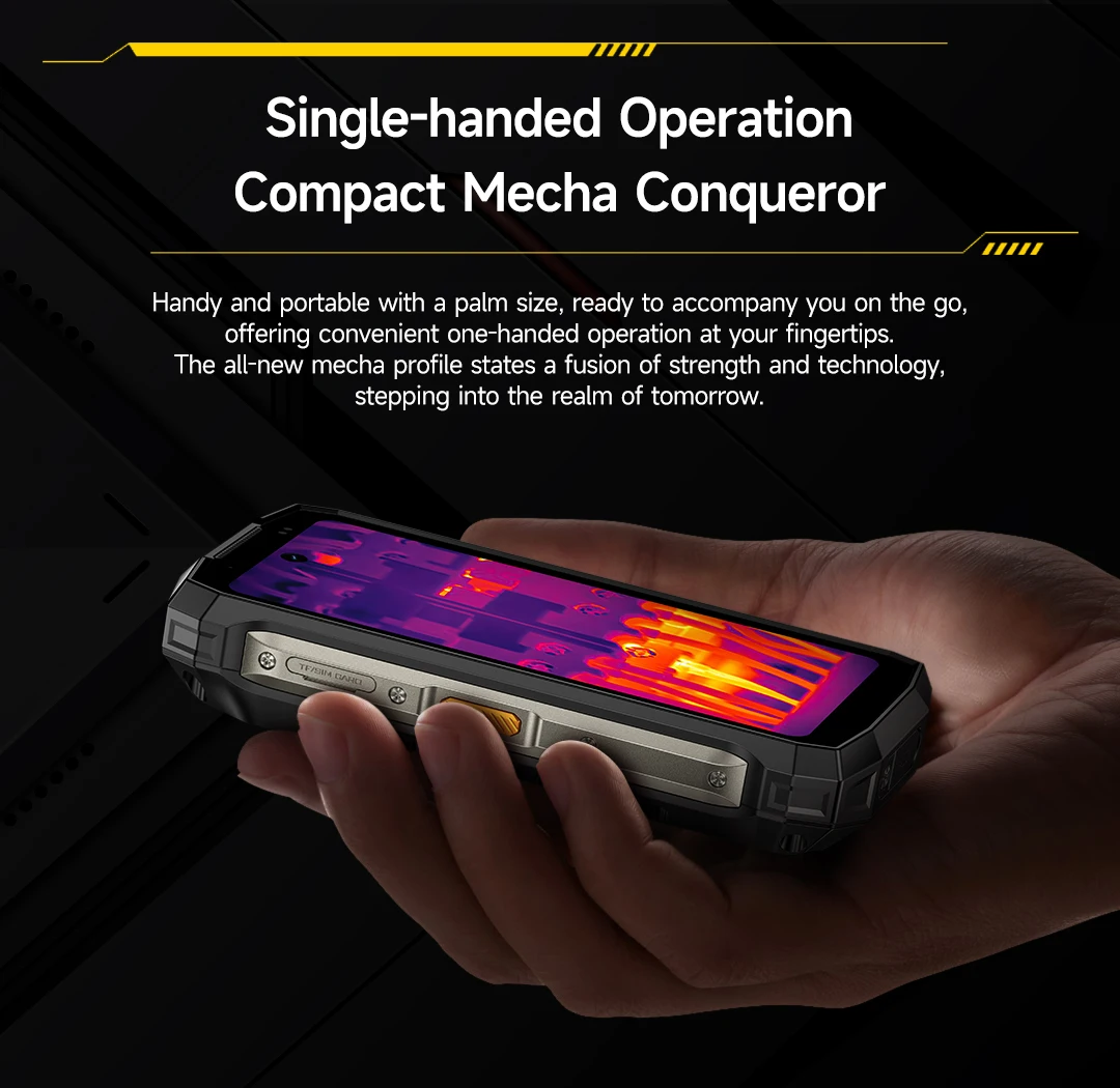 Ulefone Armor Mini 20T Pro 5G THERMAL 4.7' Rugged Phone Android 14 Smartphone 256GB ROM Mobile Phone Thermal Imaging