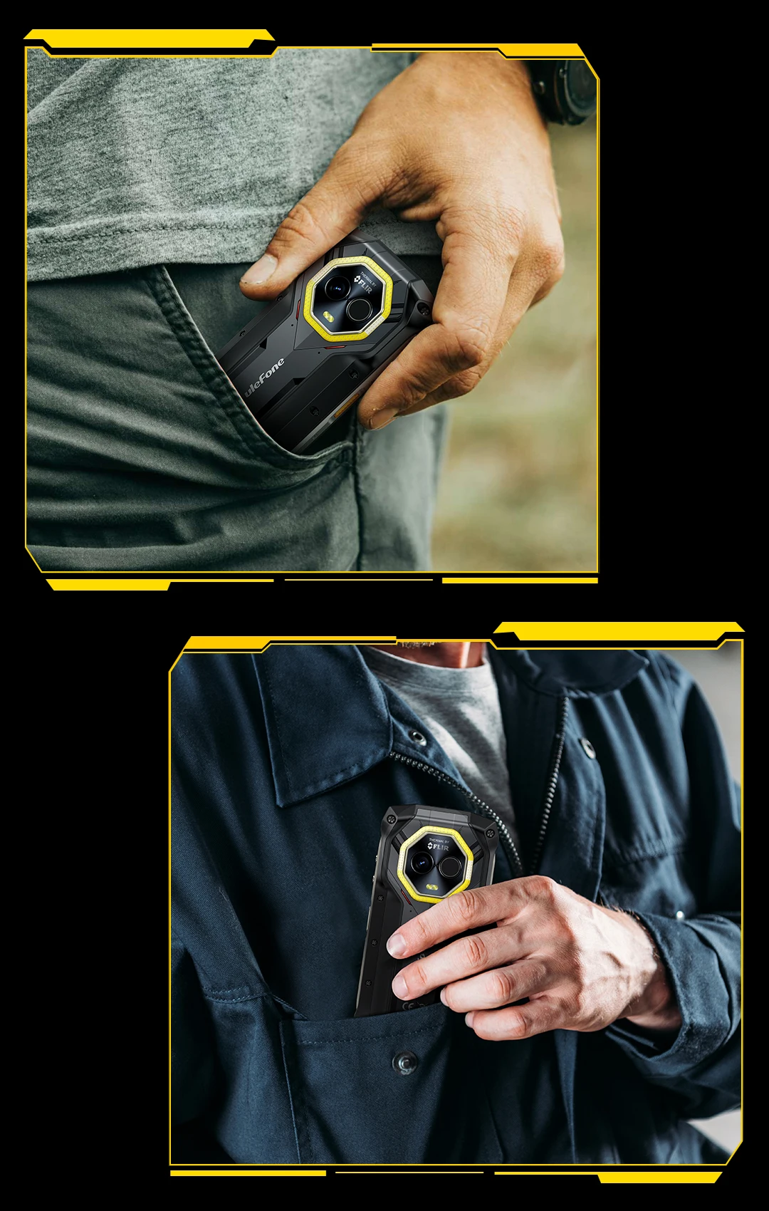 Ulefone Armor Mini 20T Pro 5G THERMAL 4.7' Rugged Phone Android 14 Smartphone 256GB ROM Mobile Phone Thermal Imaging