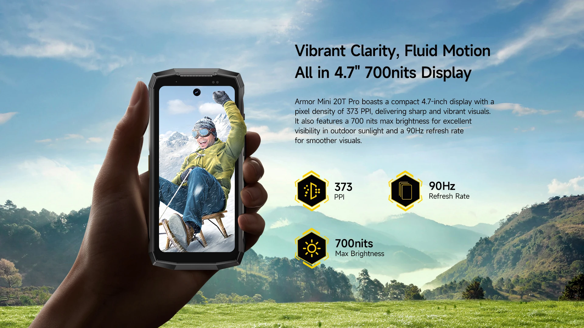 Ulefone Armor Mini 20T Pro 5G THERMAL 4.7' Rugged Phone Android 14 Smartphone 256GB ROM Mobile Phone Thermal Imaging