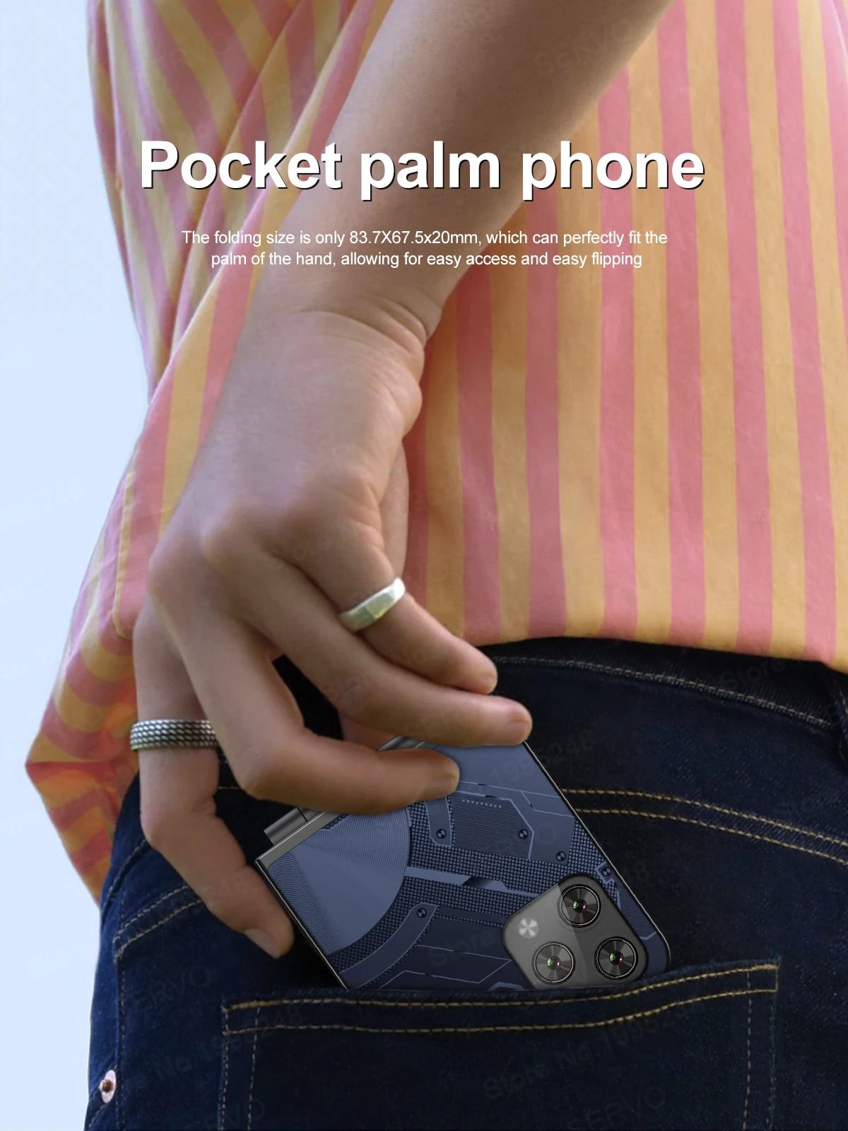 SERVO Flilo9 Foldable Mobile Phone 3G WCDMA Dual SIM Standby Speed Dial Call Recording FM Radio Blacklist Button Flip Cellphones