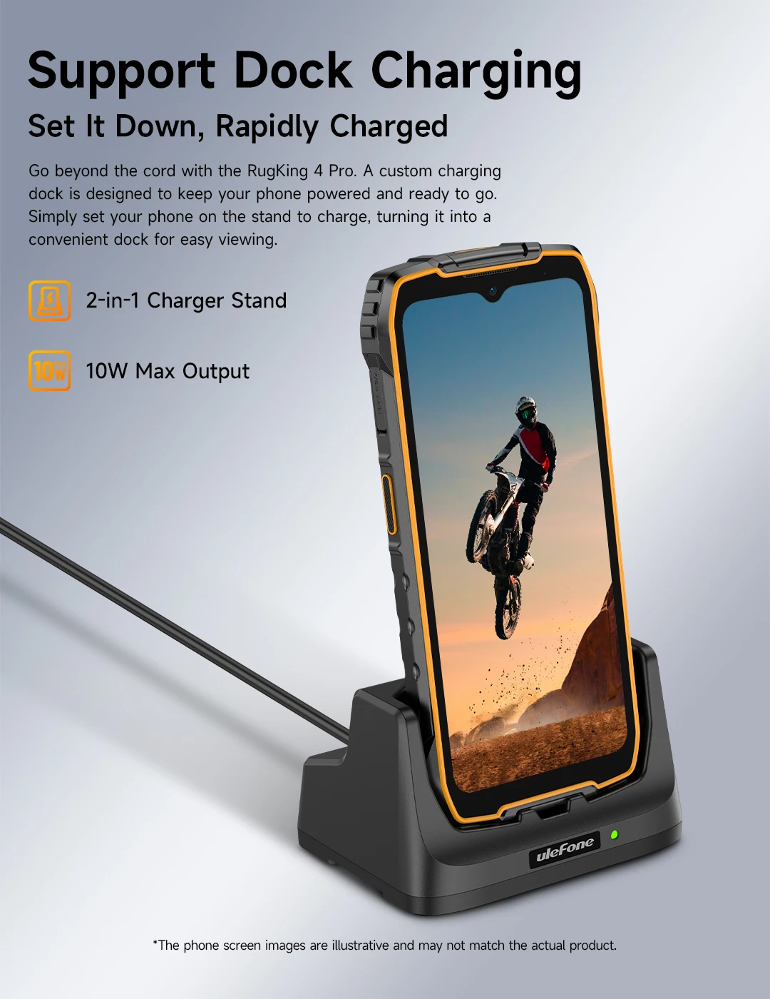 Ulefone RugKing 4 Pro Rugged Phone Android 15 Up to 16GB+256GB Waterproof Smartphone 10200mAh 48MP Camera NFC Global 6.56" 120Hz