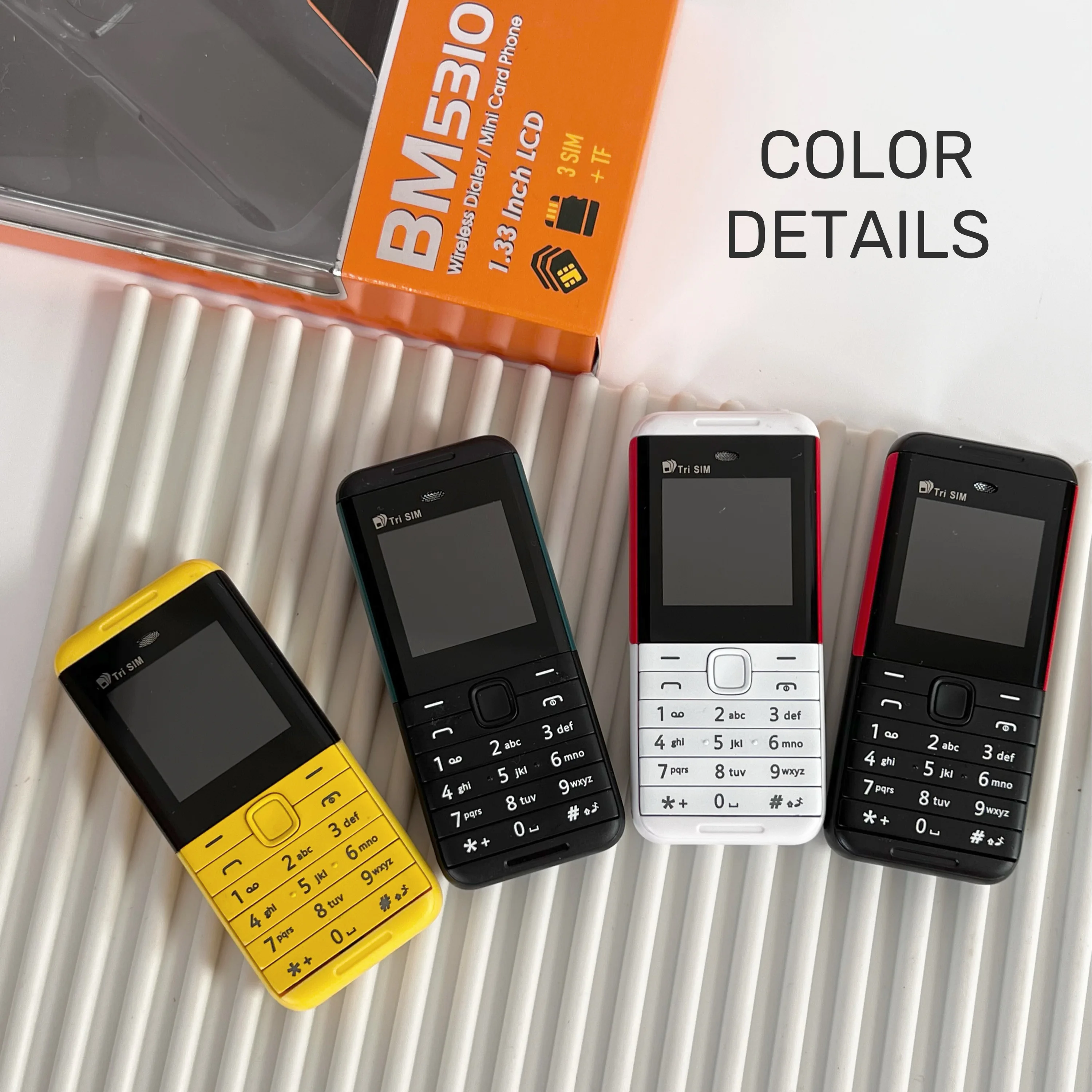 SERVO BM5310 3 SIM Card 3 Standby Mini Mobile Phone Auto Call Recorder Bluetooth Dial Speed Dial Magic Voice 1.3' Cellphone