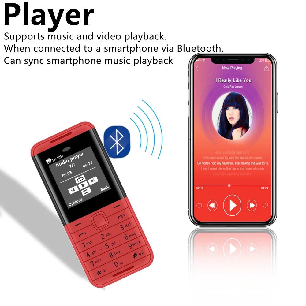 SERVO BM5310 3 SIM Card 3 Standby Mini Mobile Phone Auto Call Recorder Bluetooth Dial Speed Dial Magic Voice 1.3' Cellphone