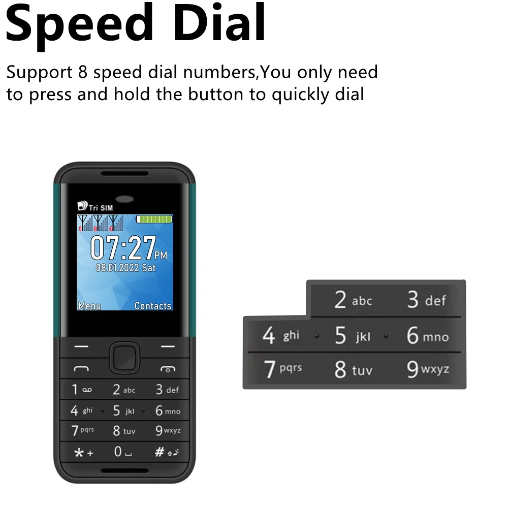 SERVO BM5310 3 SIM Card 3 Standby Mini Mobile Phone Auto Call Recorder Bluetooth Dial Speed Dial Magic Voice 1.3' Cellphone