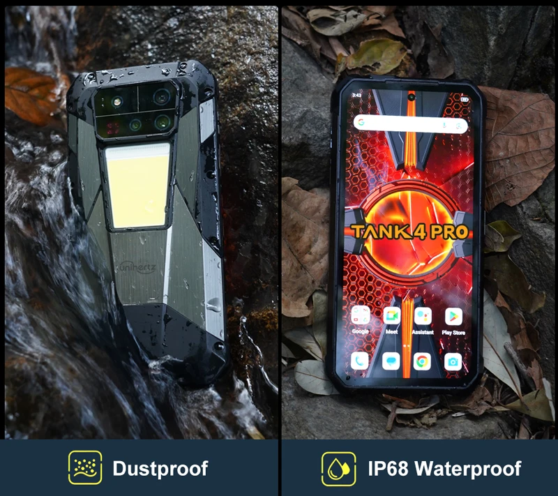 【World premiere】Unihertz by 8849 Tank 4 Pro Smartphone 5G with 720P Projector Dimensity 8300 36GB+1TB Cellphone 3k AMOLED