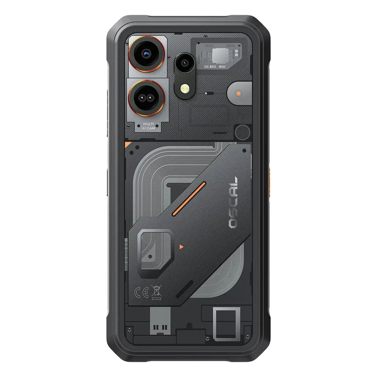 Blackview Oscal Marine 3 Rugged Phone 8GB+128GB 6.56" Android 16 5000mAh Battery Helio G81 13MP+16MP Camera 4G NFC Smartphone