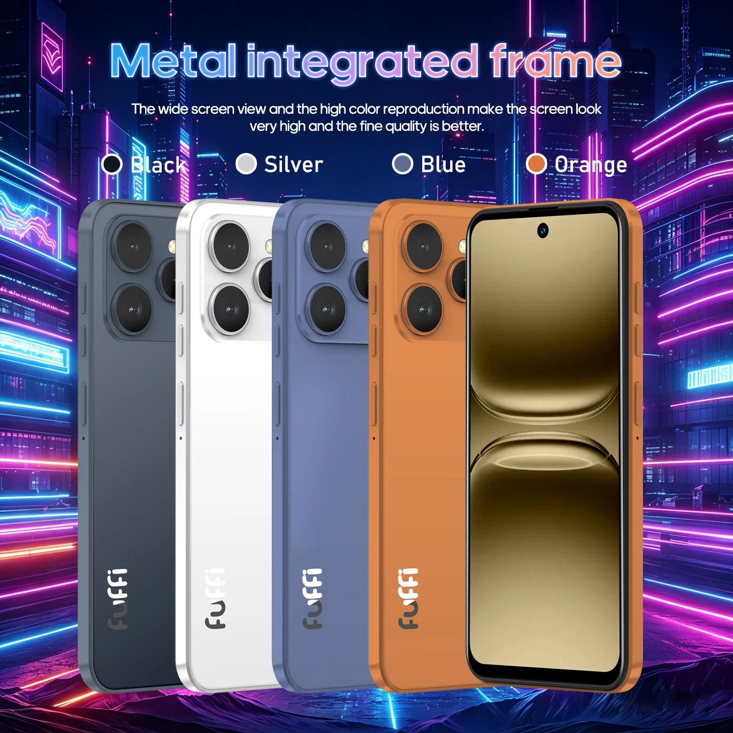 FUFFI M17 Pro Smartphone Android 8G RAM 512GB ROM 6.56 Inch Cellphone 720x1612HD 24+48MP 5800mAh Battery 5G Network Mobile Phone