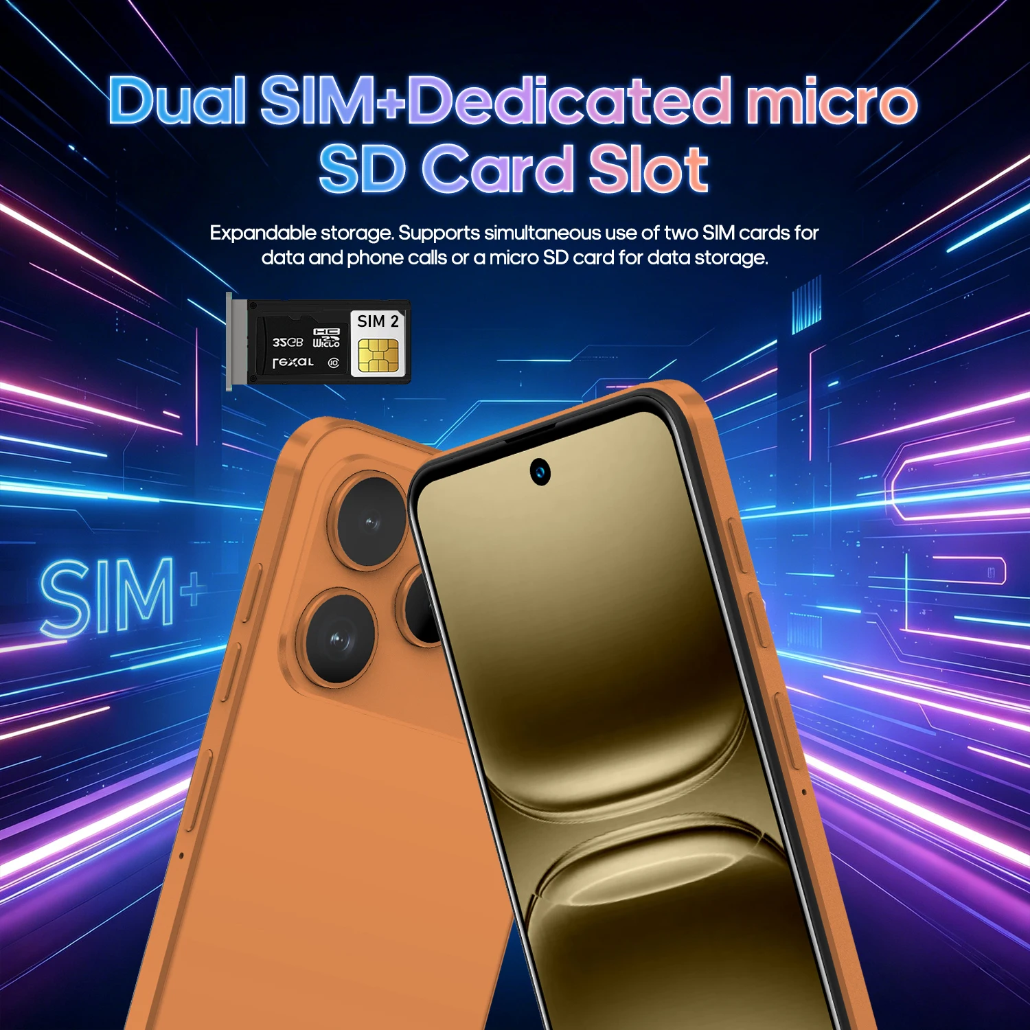 FUFFI M17 Pro Smartphone Android 8G RAM 512GB ROM 6.56 Inch Cellphone 720x1612HD 24+48MP 5800mAh Battery 5G Network Mobile Phone