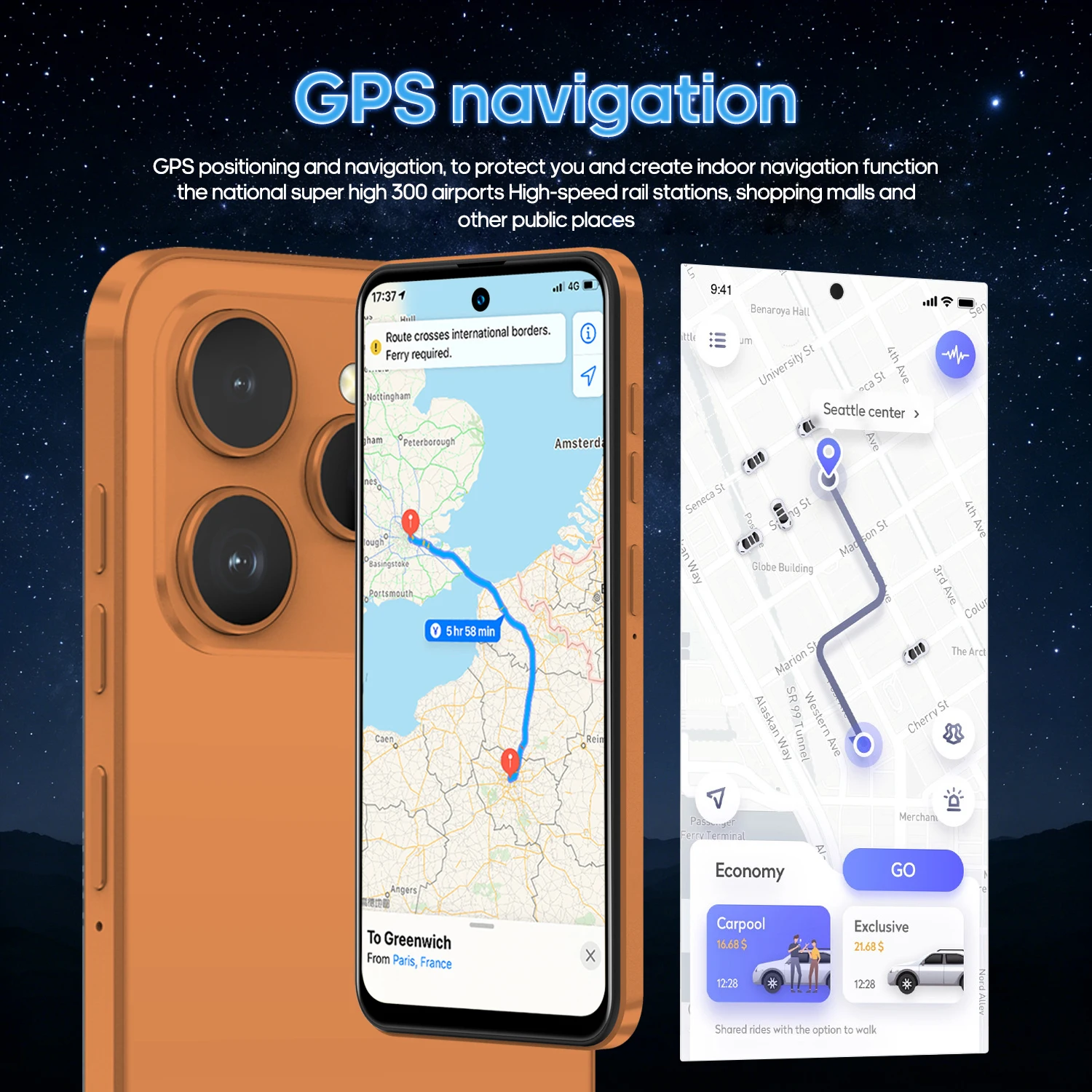 FUFFI M17 Pro Smartphone Android 8G RAM 512GB ROM 6.56 Inch Cellphone 720x1612HD 24+48MP 5800mAh Battery 5G Network Mobile Phone