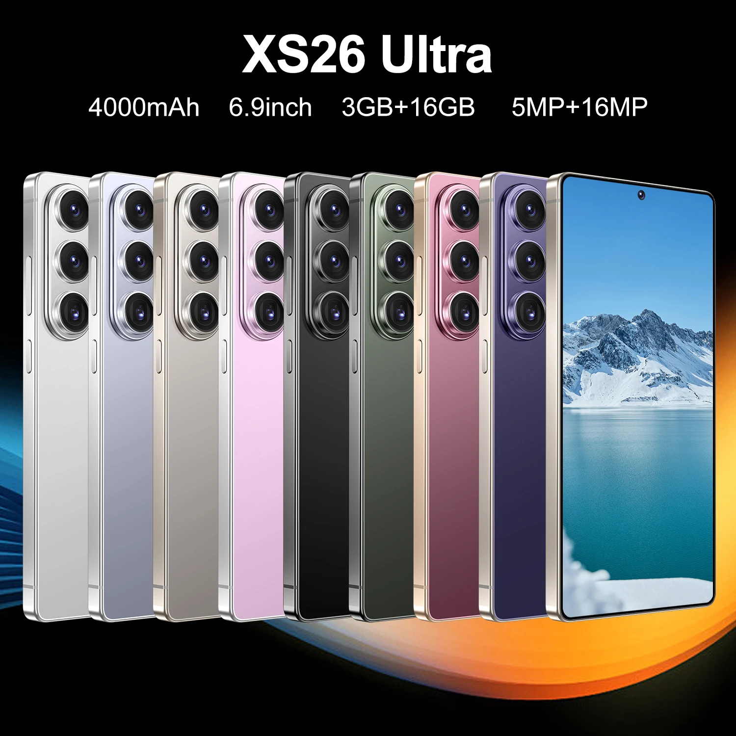 {Hot New } IVMI XS26 Ultra Smartphone 6.9-inch Android 10 3GB RAM 16GB ROM Face ID 4G Network Google Play Store Phone