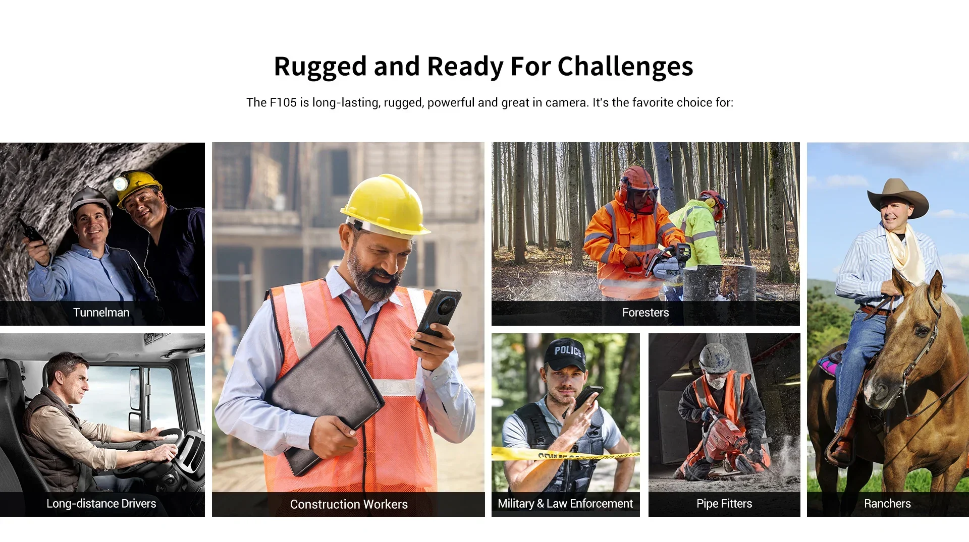 FOSSiBOT F105 Rugged Smartphone 12(4+8)GB+64GB 10300mAh Android 14 OS Mobile Phone 20 MP Camera 6.745" HD+ IPS Phone
