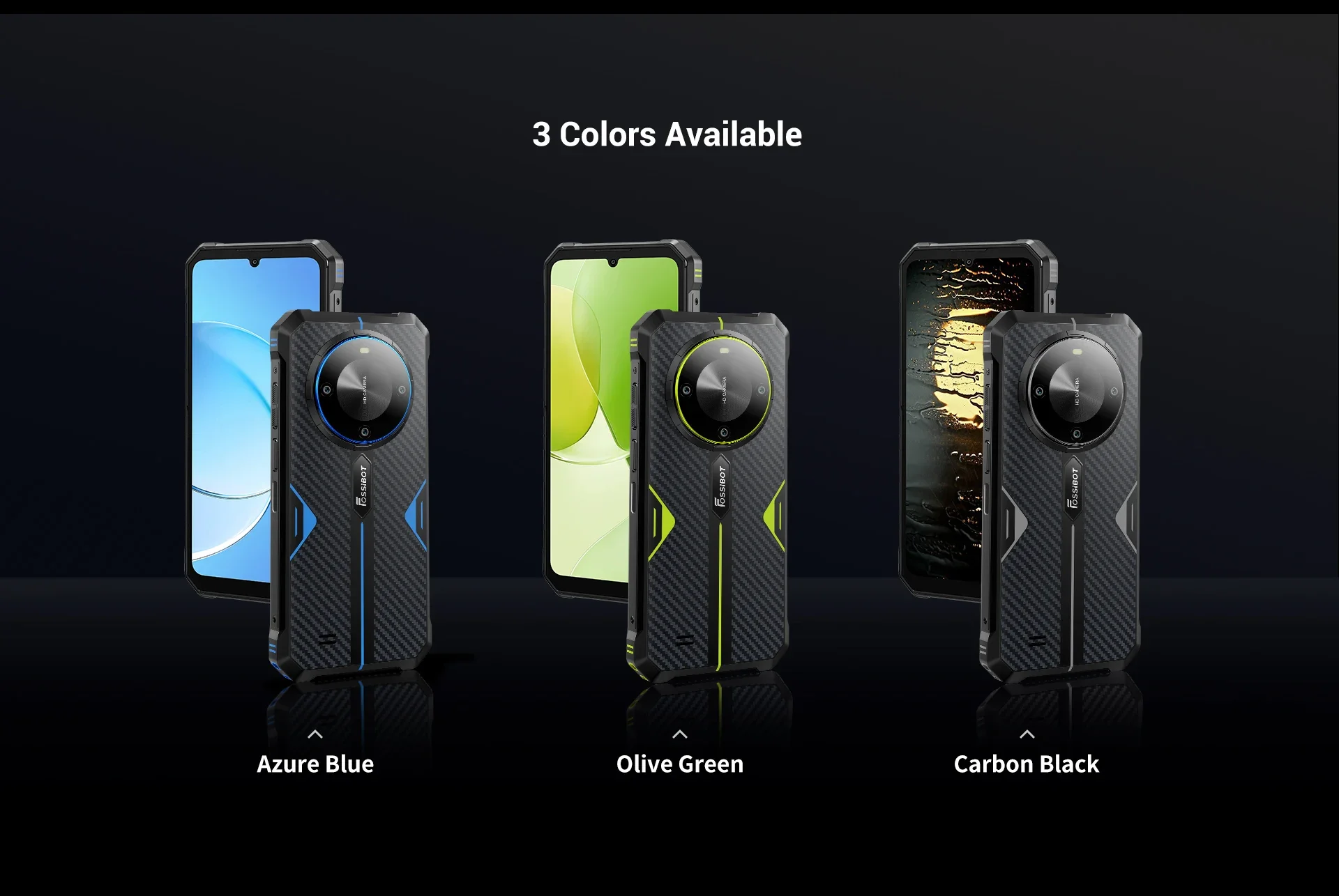 FOSSiBOT F105 Rugged Smartphone 12(4+8)GB+64GB 10300mAh Android 14 OS Mobile Phone 20 MP Camera 6.745" HD+ IPS Phone