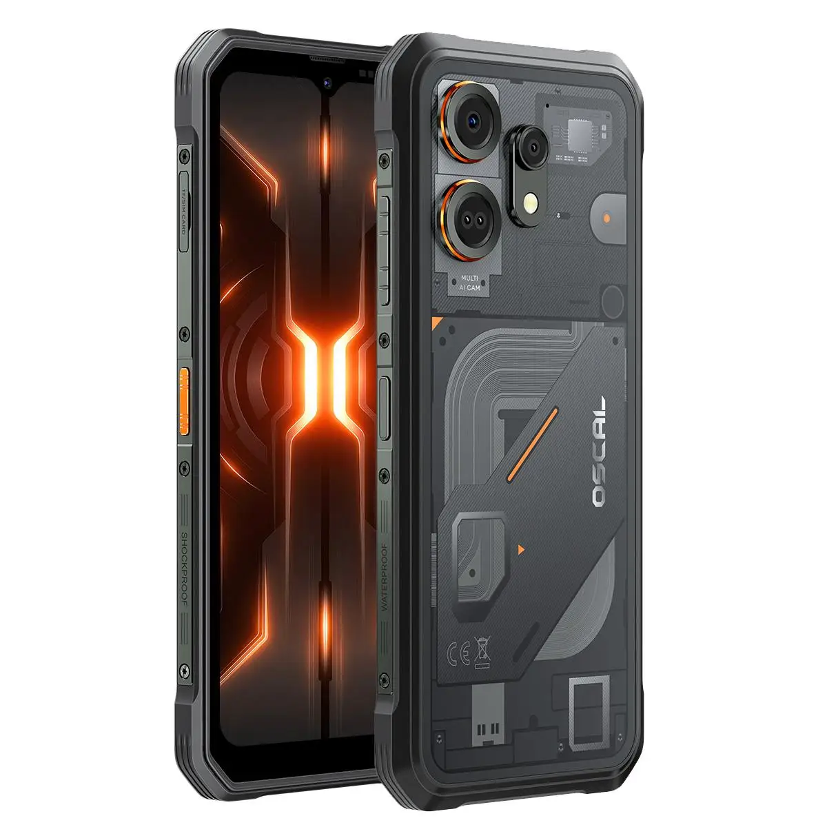 Blackview Oscal Marine 3 Rugged Phone 8GB+128GB / 256GB 6.56'' Android 16 Helio G81 5000mAh NFC 4G Smartphone