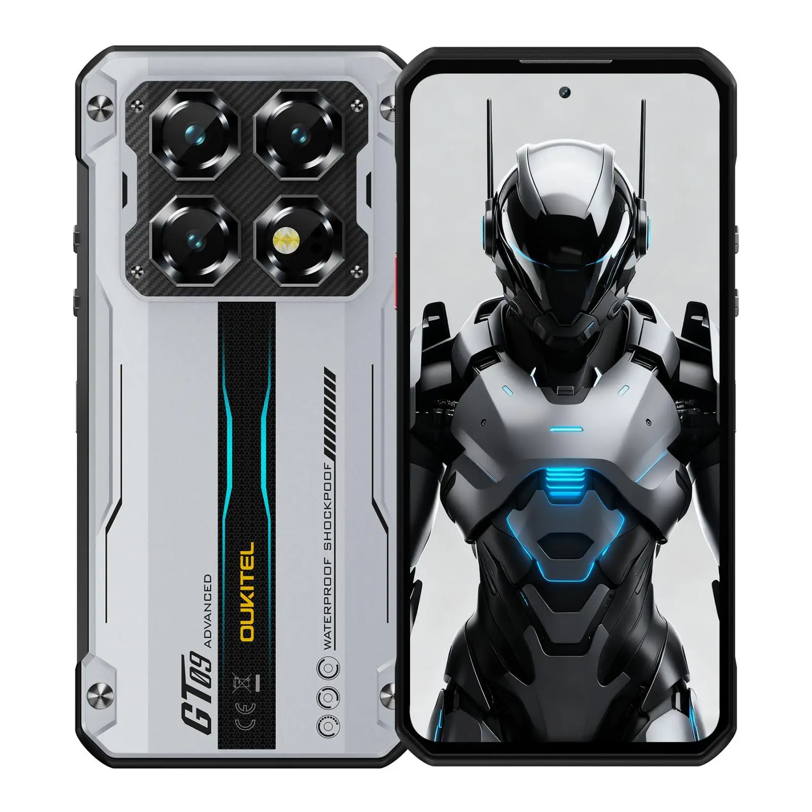 Oukitel WP60 Rugged Phone 8GB+256GB 108MP Camera Night Vision 7.2'' Android 15 Dimensity 7025 10000mAh NFC 5G Smartphone