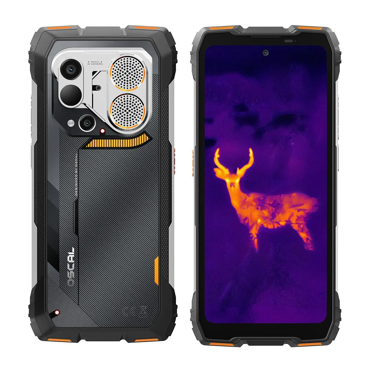 Blackview Oscal Pilot 6 Rugged Phone Thermal Imager 12GB+256GB 6.78'' Android 16 Helio G100 10000mAh NFC 4G Night Smartphone