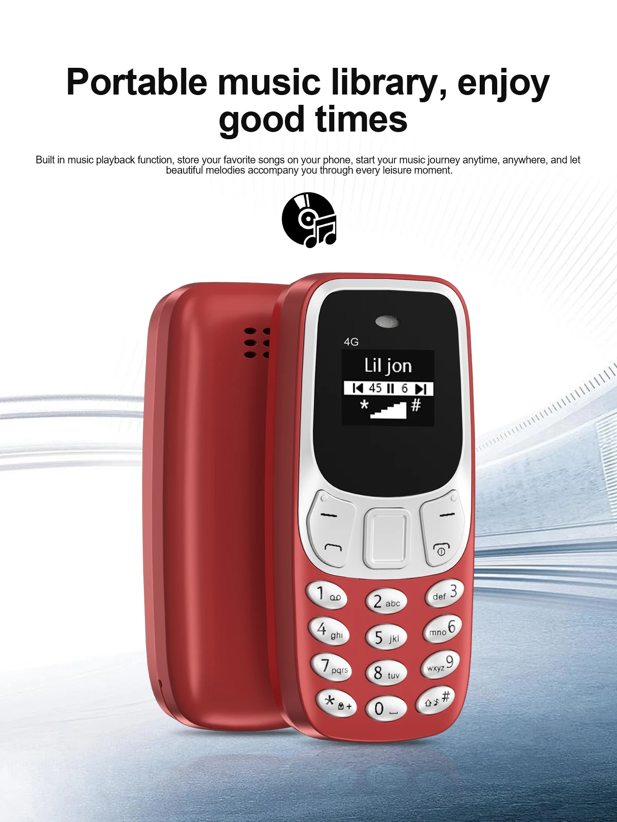 SERVO BM10 Super Mini Mobile Phone 4G LTE Dual SIM Standby Speed Dial Call Recording Blacklist MP3 Player Small Backup Cellphone