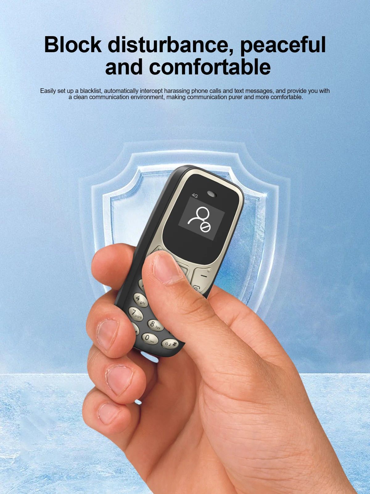 SERVO BM10 Super Mini Mobile Phone 4G LTE Dual SIM Standby Speed Dial Call Recording Blacklist MP3 Player Small Backup Cellphone