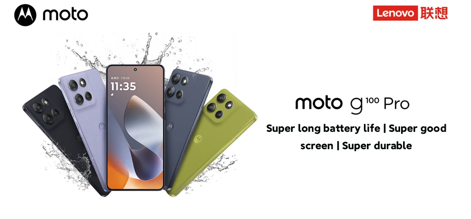 Motorola Moto G100 Pro SmartPhone Dimensity 7300 Global ROM 6.7-inch 1.5K pOLED 120Hz Display 50MP AI Camera 6720mAh Cellphone