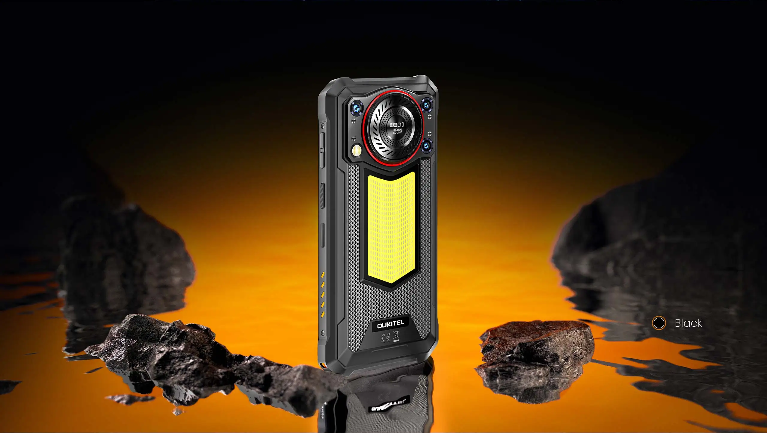 OUKITEL WP53 Rugged Phone 24GB+128GB 11000mAh Battery Android 15 Smartphone 6.52" HD+ Display 128dB Loudspeaker 13MP Camera IP68