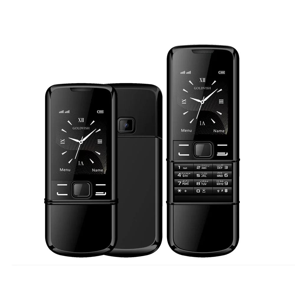 New Classic 8800 Slider Phone 2.4inches Screen 2G GSM Dual SIM Dual Standby Bluetooth Mobile Phone 240x320 Multi-language