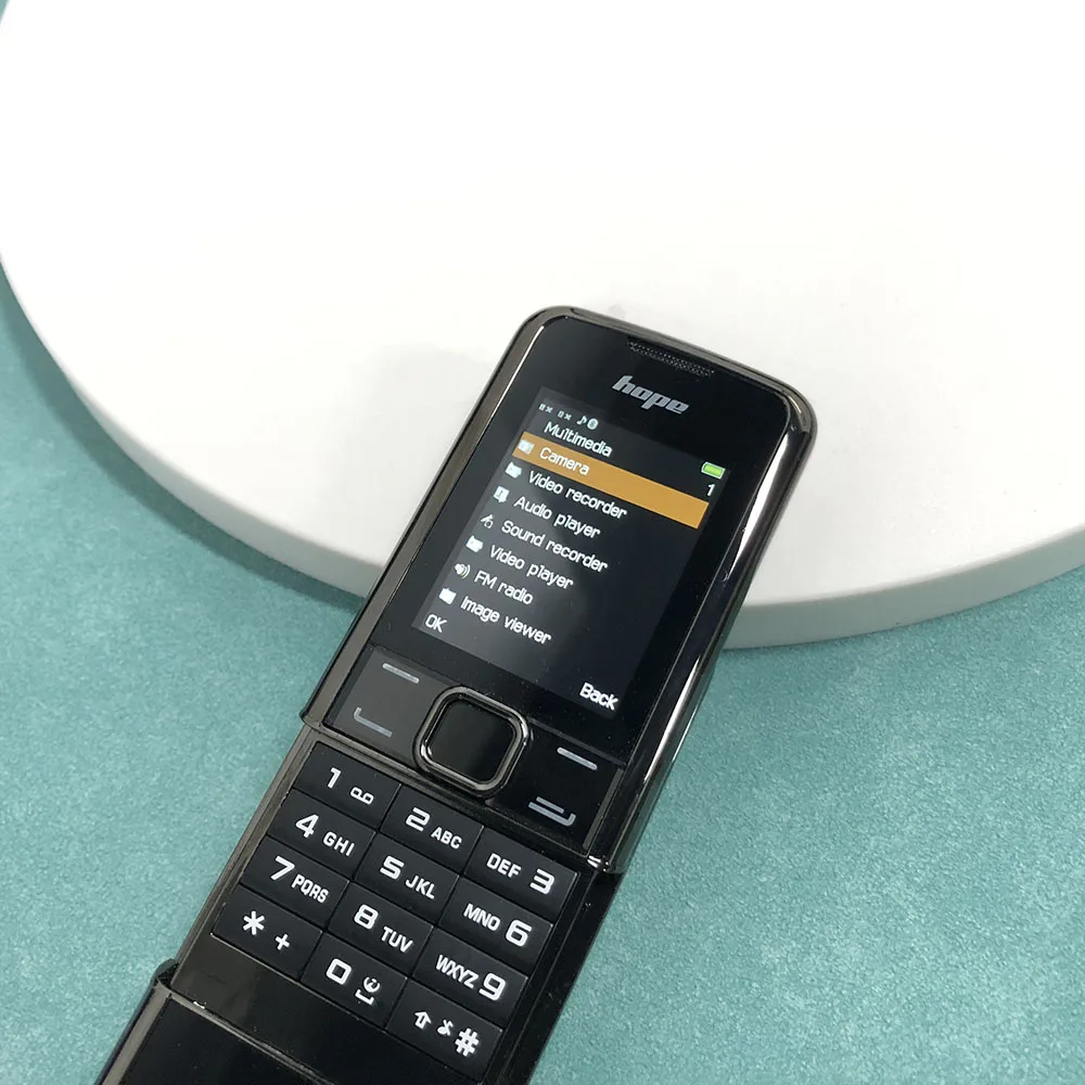 New Classic 8800 Slider Phone 2.4inches Screen 2G GSM Dual SIM Dual Standby Bluetooth Mobile Phone 240x320 Multi-language