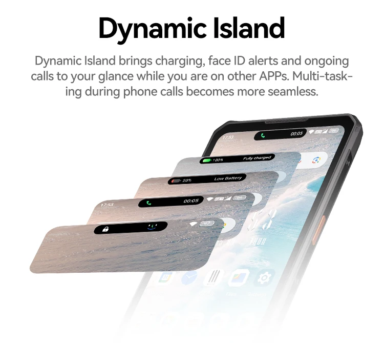IIIF150 Air3 512GB 12GB Rugged Smartphone Machine 100MP Camera Dynamic Island Ultra-Thin Rugged 30W Fast Charge Android 14 G96