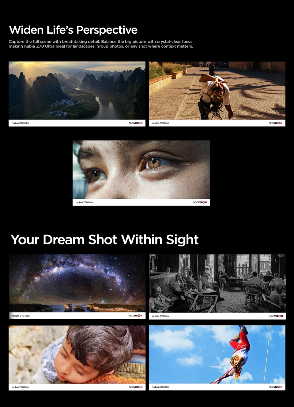 Global Version Nubia Z70 Ultra NX733J Snapdragon 8 Elite 1.5K HD Display 35mm Lens IP69 NFC