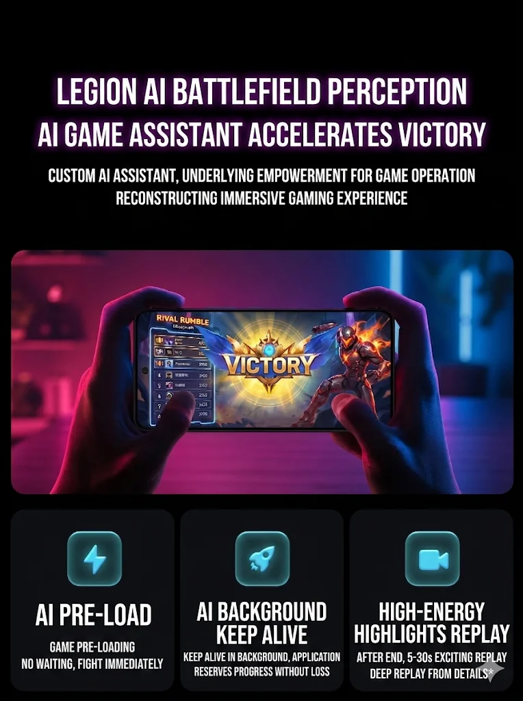 2026 New Lenovo Legion Y70 Gaming Smartphone 5G Dual SIM Snapdragon 8 Gen5 8000mAh 90W Cooling IP68 6.82 Inch Mobile Phone