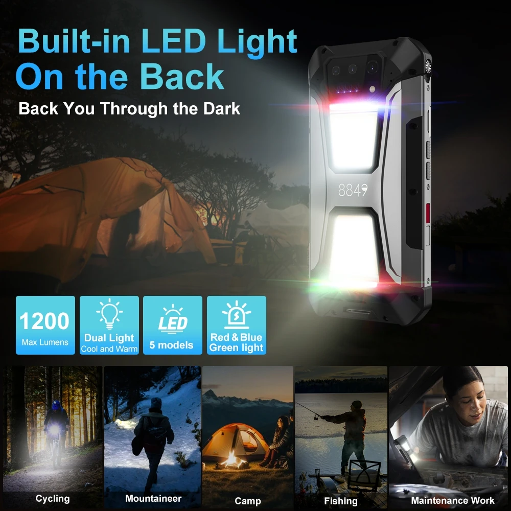 Unihertz 8849 Tank 2 Pro Rugged Phone 12GB+512GB Night Vision 6.79 "FHD Android 14 23800mAh 4G Smartphone