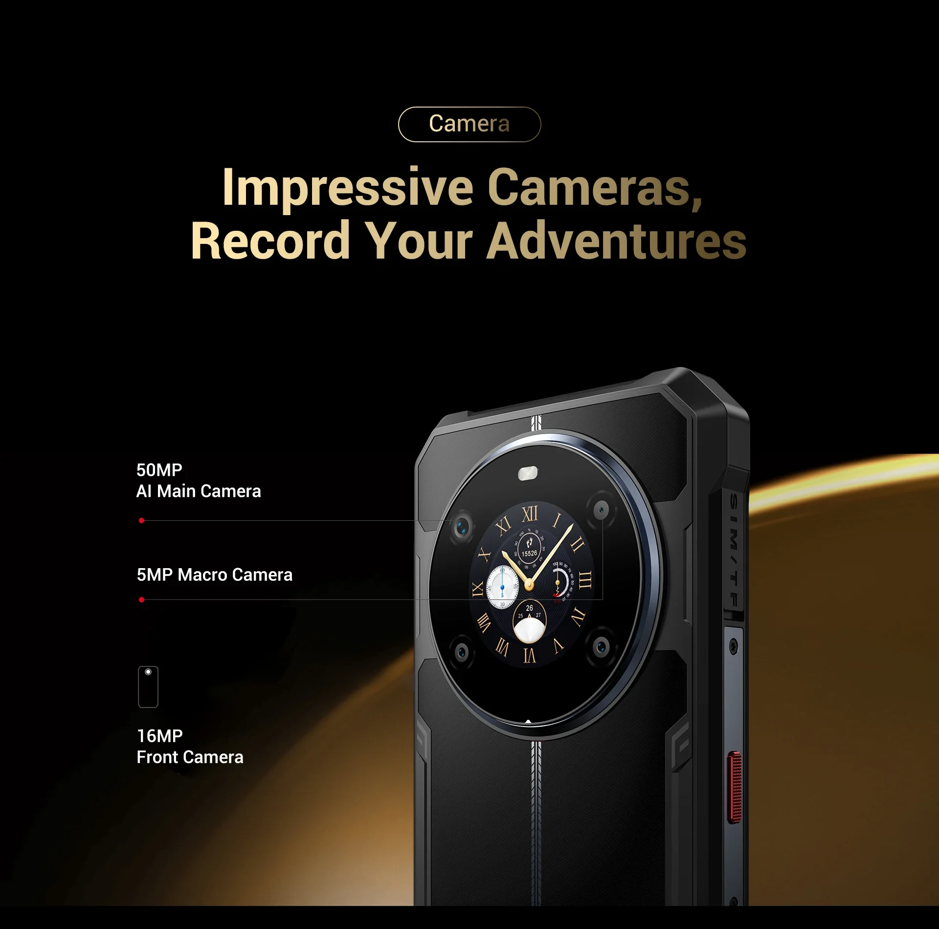 Fossibot [F109] 5G Rugged Phone 24GB(8+16) 256GB 10600mAh 6.745" Android 14 NFC 50MP Camra Dual Screen Face ID Smartphone