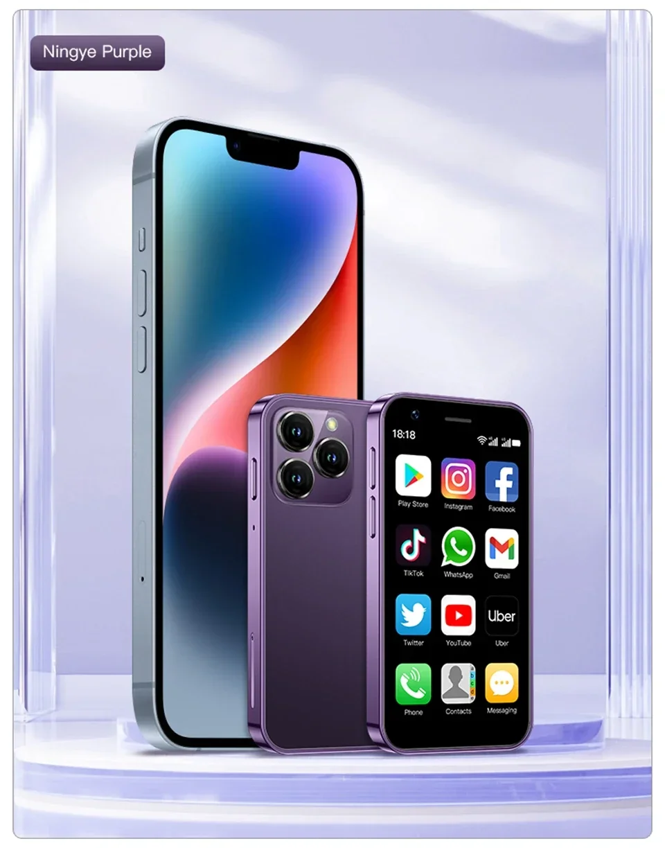 SOYES XS16 Mini Smartphone Phone 4G LTE 3GB+64GB 3Inch Cellphone Android10 2000mAh 5MP Dual SIM Mini Telephone Portable
