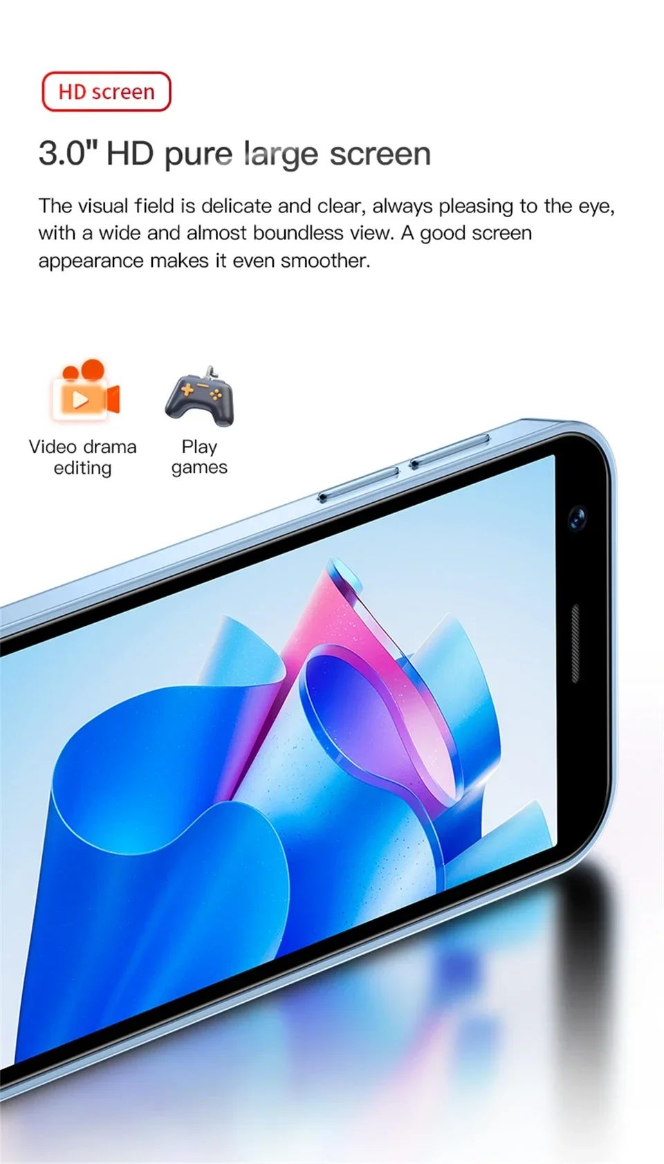 SOYES XS16 Mini Smartphone Phone 4G LTE 3GB+64GB 3Inch Cellphone Android10 2000mAh 5MP Dual SIM Mini Telephone Portable