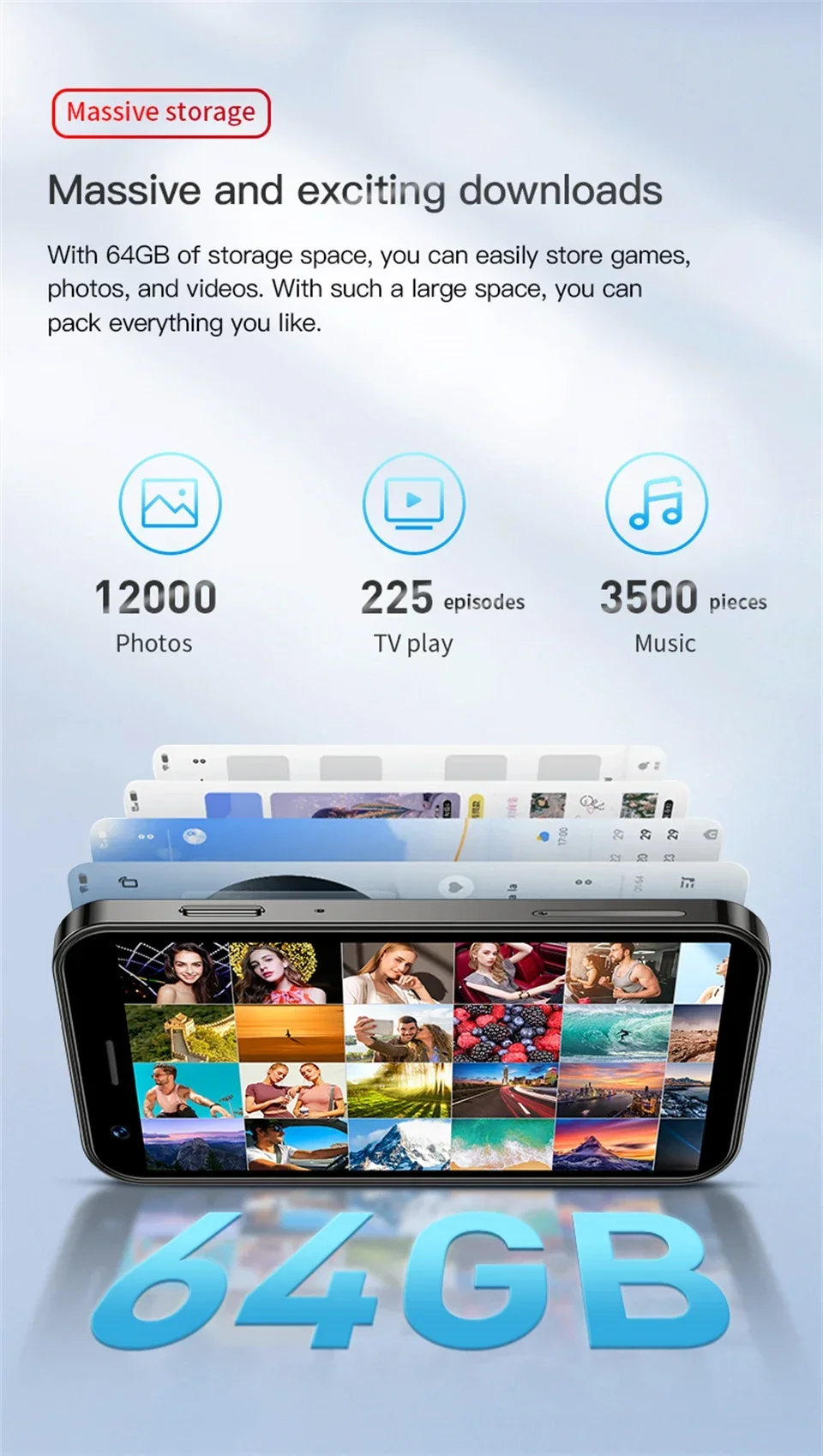 SOYES XS16 Mini Smartphone Phone 4G LTE 3GB+64GB 3Inch Cellphone Android10 2000mAh 5MP Dual SIM Mini Telephone Portable