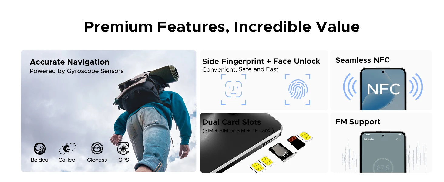 DOOGEE B10 Pro Smartphone 64GB+256GB 6.63” FHD 120Hz Display IP68 Helio G100 7600mAh Battery 64MP Camera Android 16 NFC