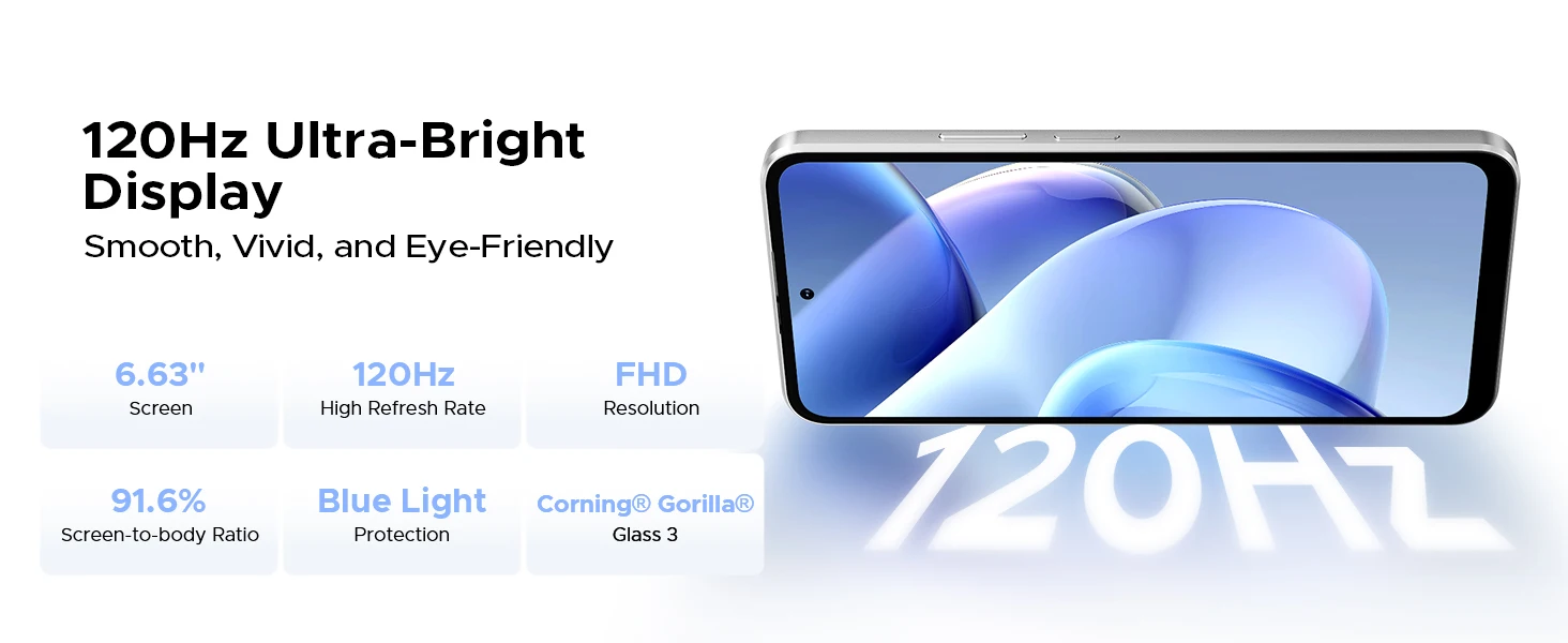 DOOGEE B10 Pro Smartphone 64GB+256GB 6.63” FHD 120Hz Display IP68 Helio G100 7600mAh Battery 64MP Camera Android 16 NFC
