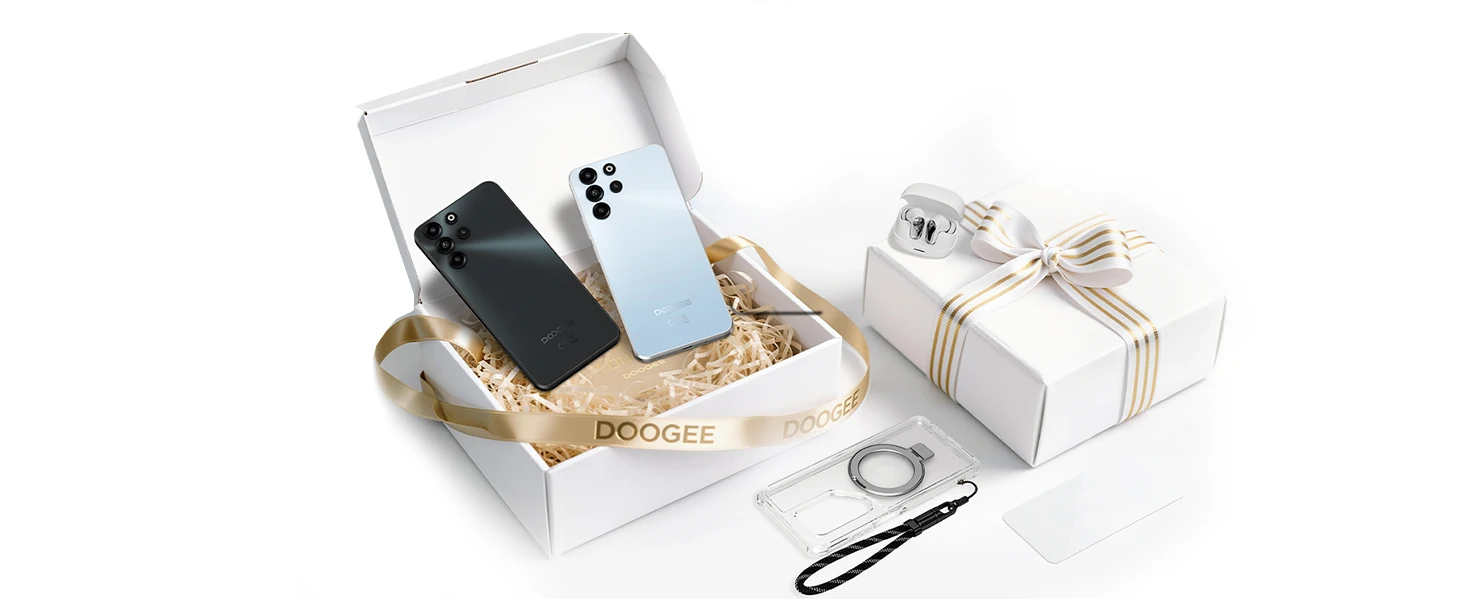 DOOGEE B10 Pro Smartphone 64GB+256GB 6.63” FHD 120Hz Display IP68 Helio G100 7600mAh Battery 64MP Camera Android 16 NFC