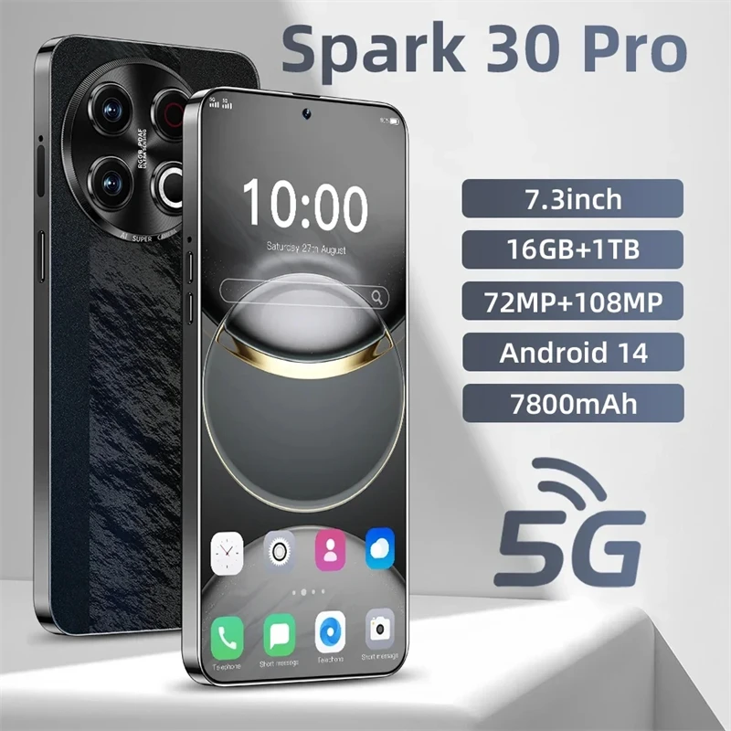 5G dual card dual NEW Spark 30 Pro HOT 2026 original intelligent standby Android 14 system global version 7800mAh battery