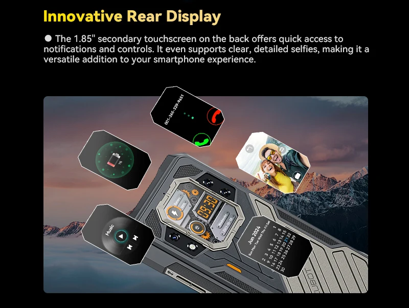 CUBOT KINGKONG X, Rugged Smartphone 5G, 32GB RAM(16GB+16GB), 256/512GB ROM, 10200mAh, 6.583-Inch 120Hz Screen, NFC,WiFi 6, 100MP