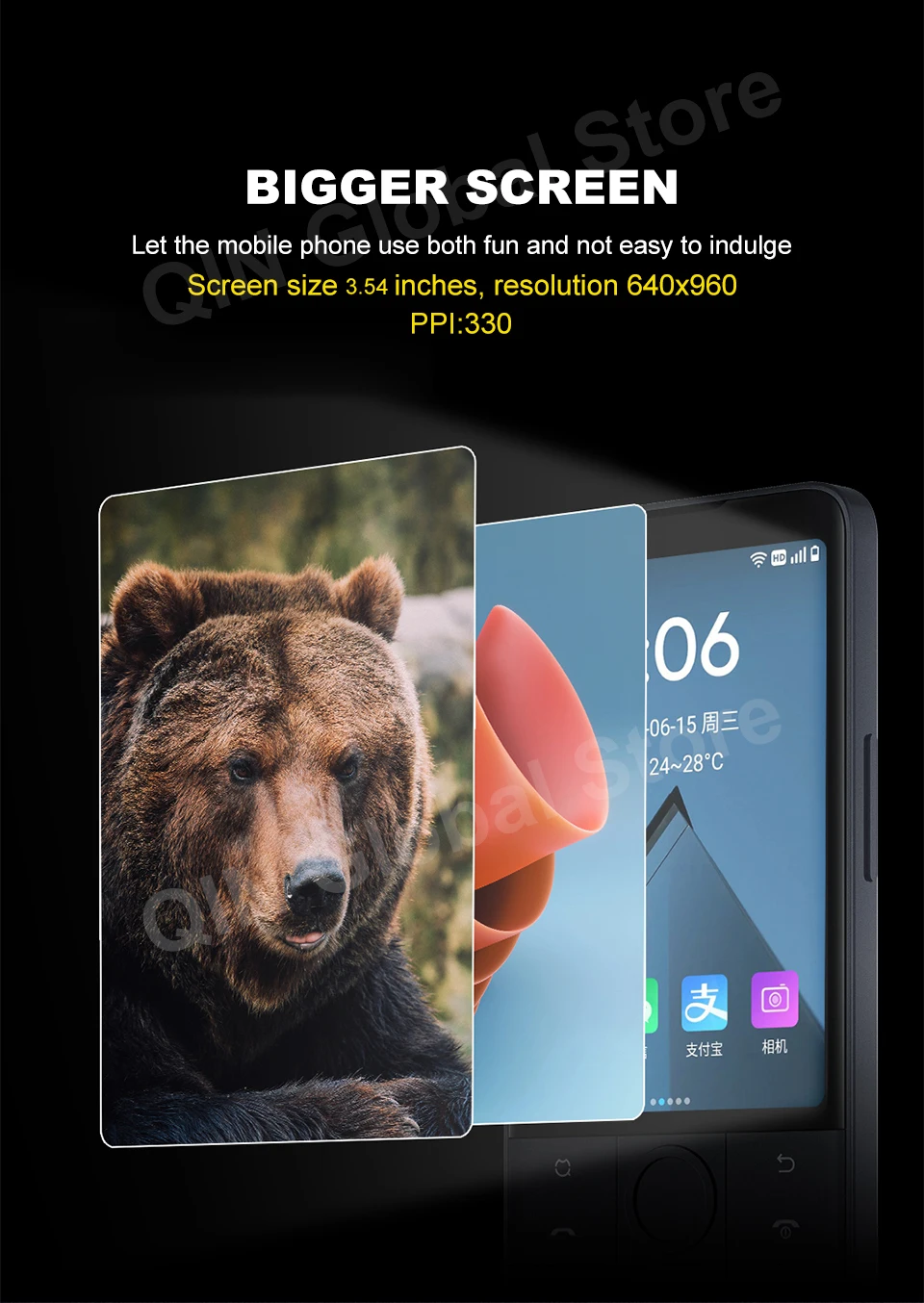 Qin F22 Pro MTK Helio G85 Duoqin Wifi 3.54 Inch 4GB/6GB 64GB Octa Core Bluetooth 5.0 640*960 Touch screen Google Global Phone