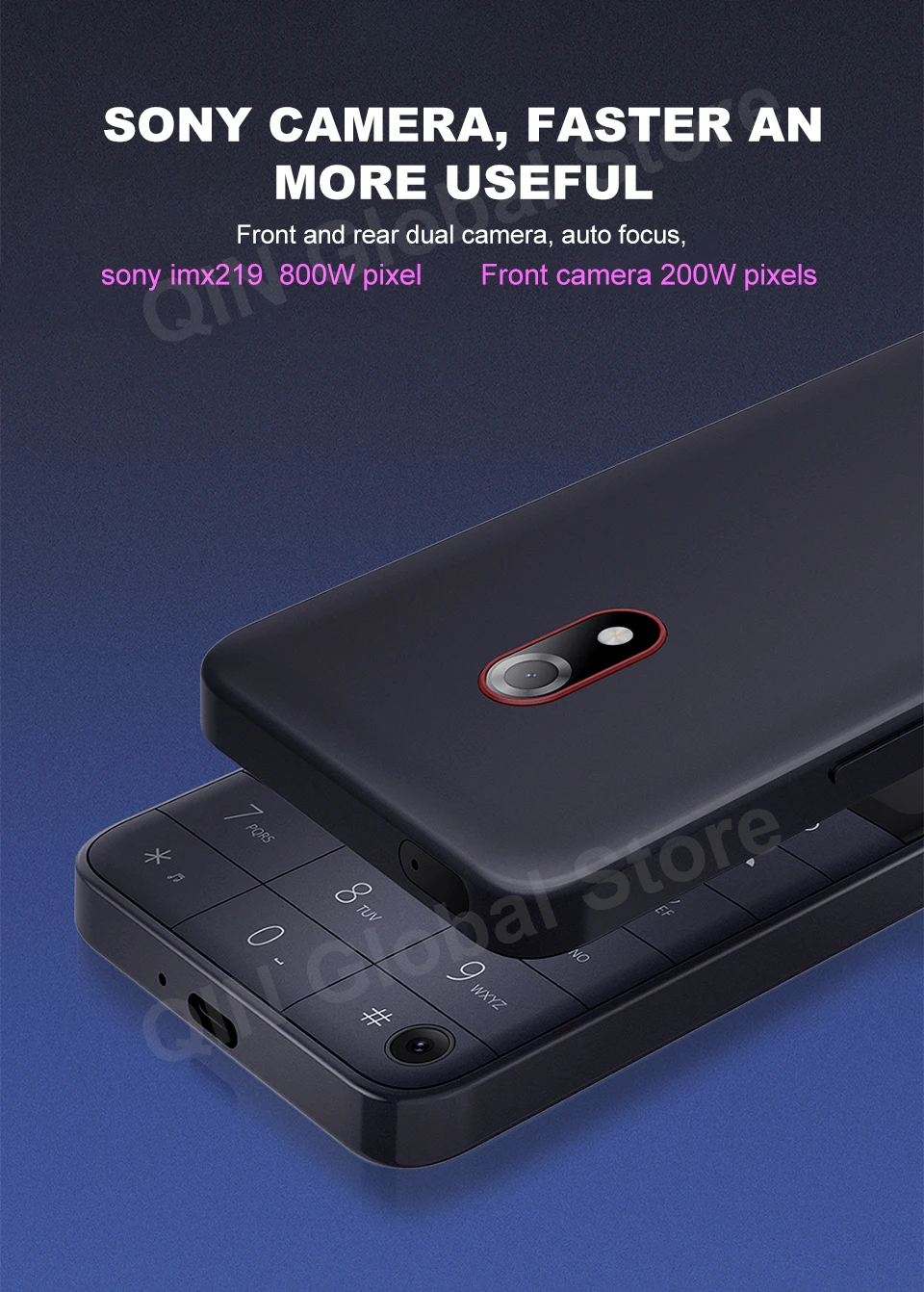 Qin F22 Pro MTK Helio G85 Duoqin Wifi 3.54 Inch 4GB/6GB 64GB Octa Core Bluetooth 5.0 640*960 Touch screen Google Global Phone